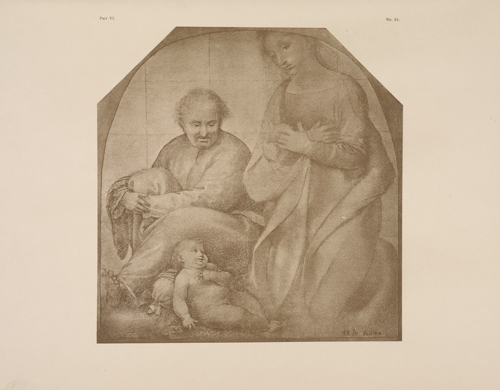 P. & D. Colnaghi - Study of blessed virgin and child with St. Joseph