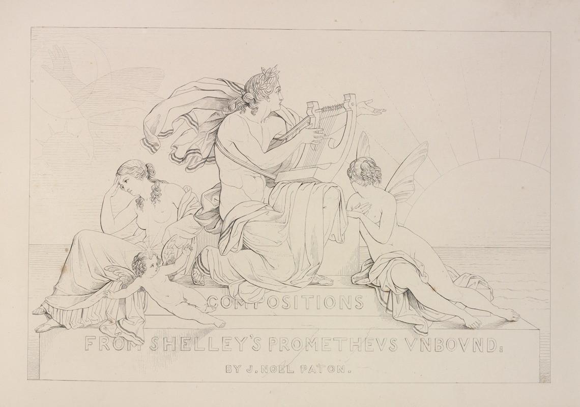 Sir Joseph Noel Paton - Compositions from Shelley’s Prometheus unbound – Title page