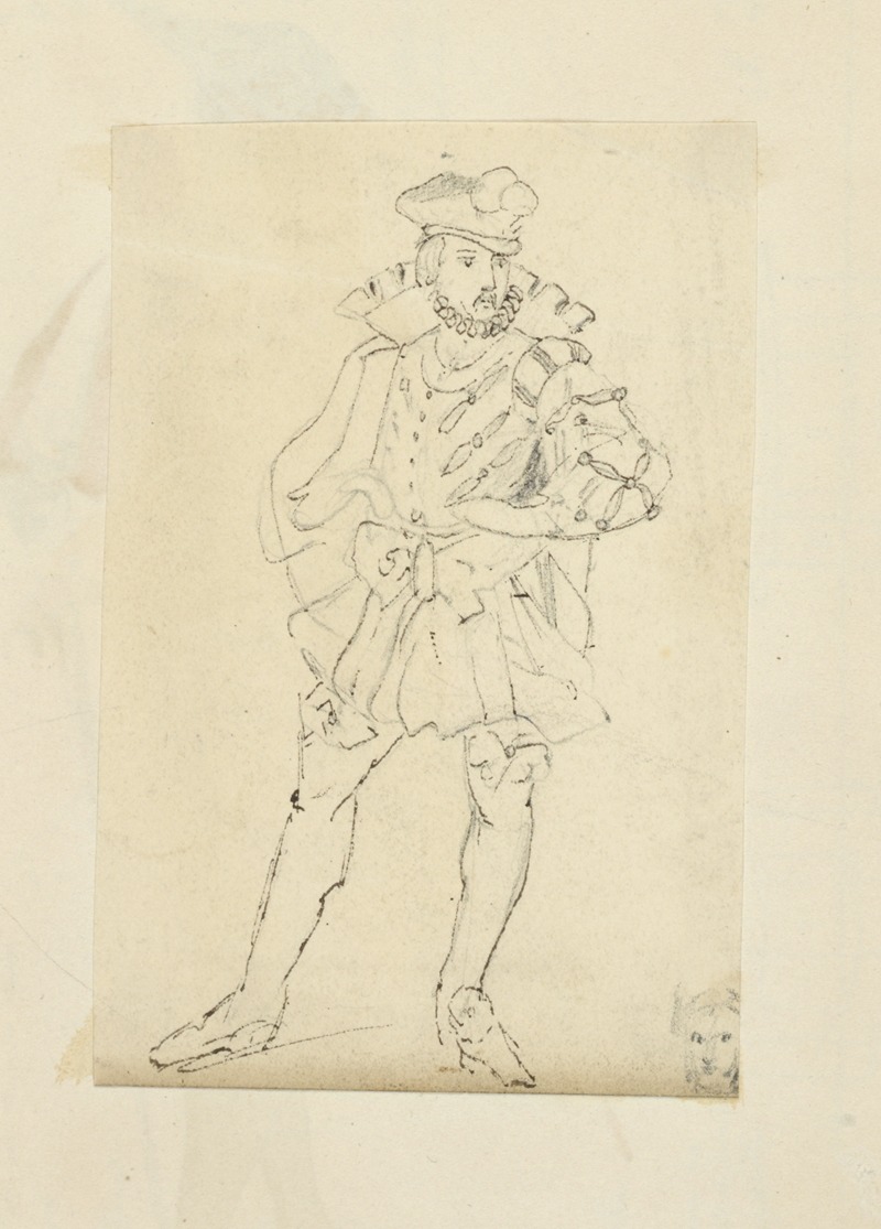 Stewart Watson - Man wearing hat, doublet and breeches