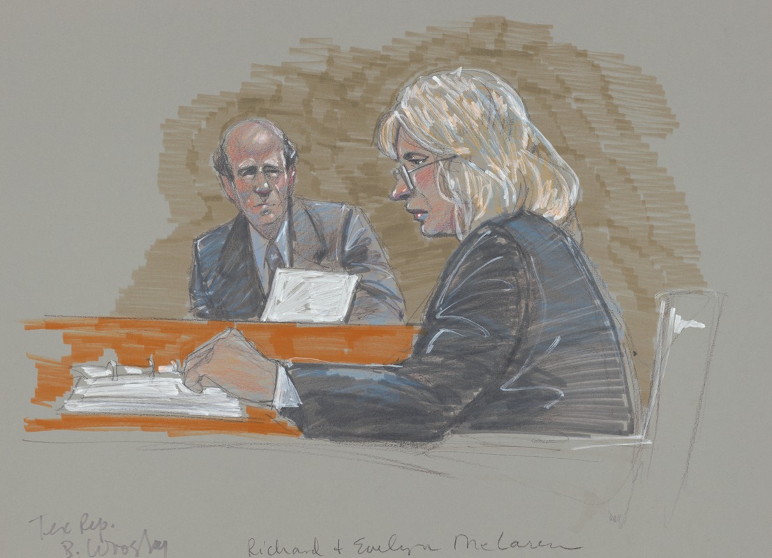 Brigitte Woosley - Richard and Evelyn McLaren during their trial related to the Republic of Texas separatist group