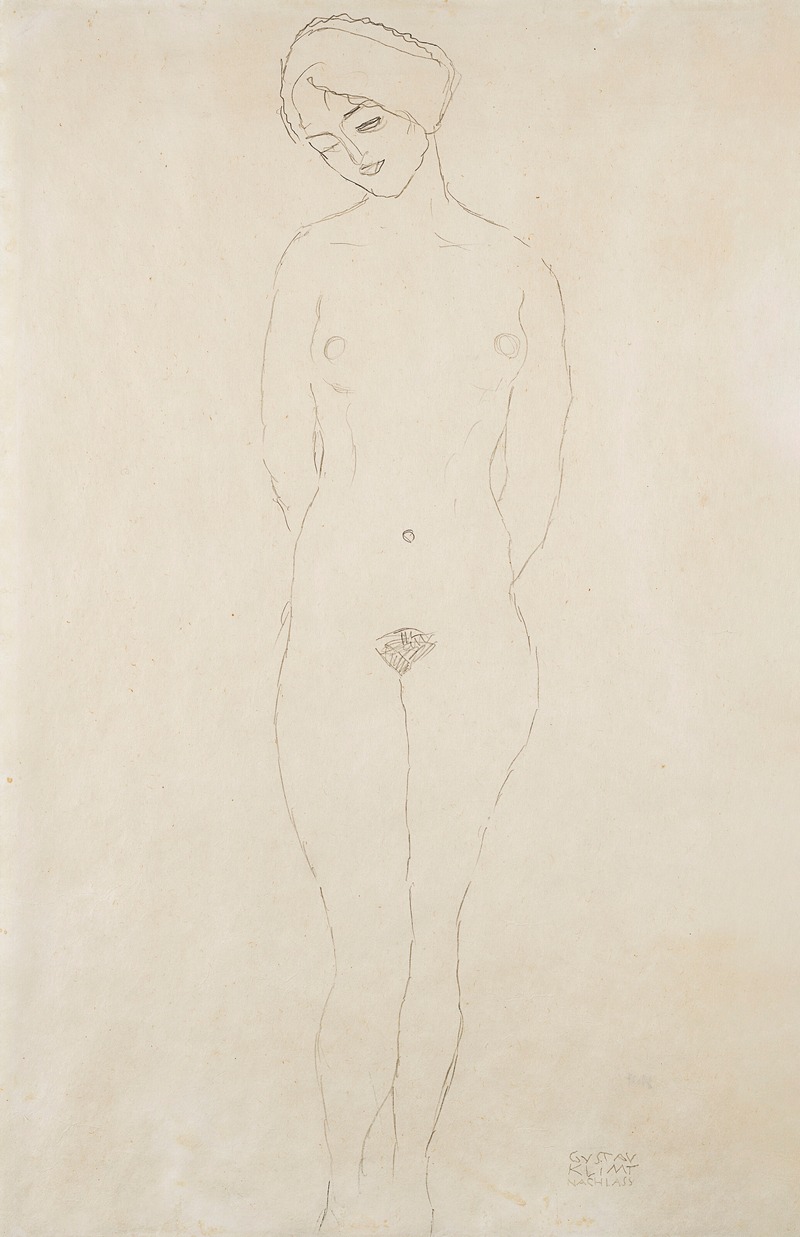 Gustav Klimt - Étude en rapport avec ‘Die Freundinnen’