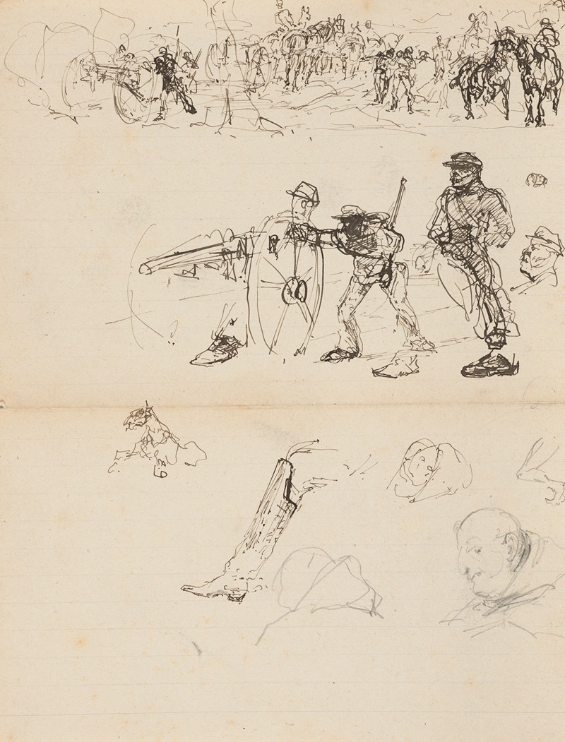 Henri de Toulouse-Lautrec - Manœuvres militaires et études diverses