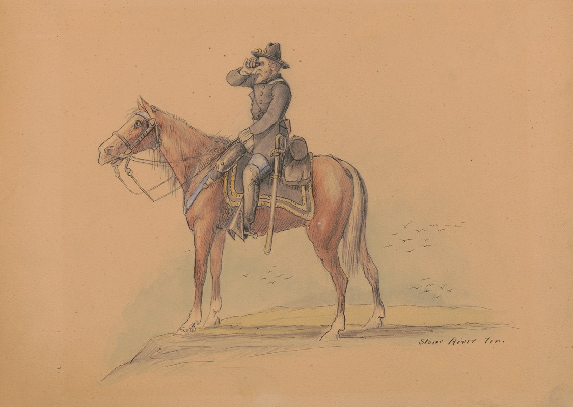 Adolph Metzner - Lieutenant Colonel Francis (Frank) Erdelmeyer, Stone’s River, Tennessee, January 1863