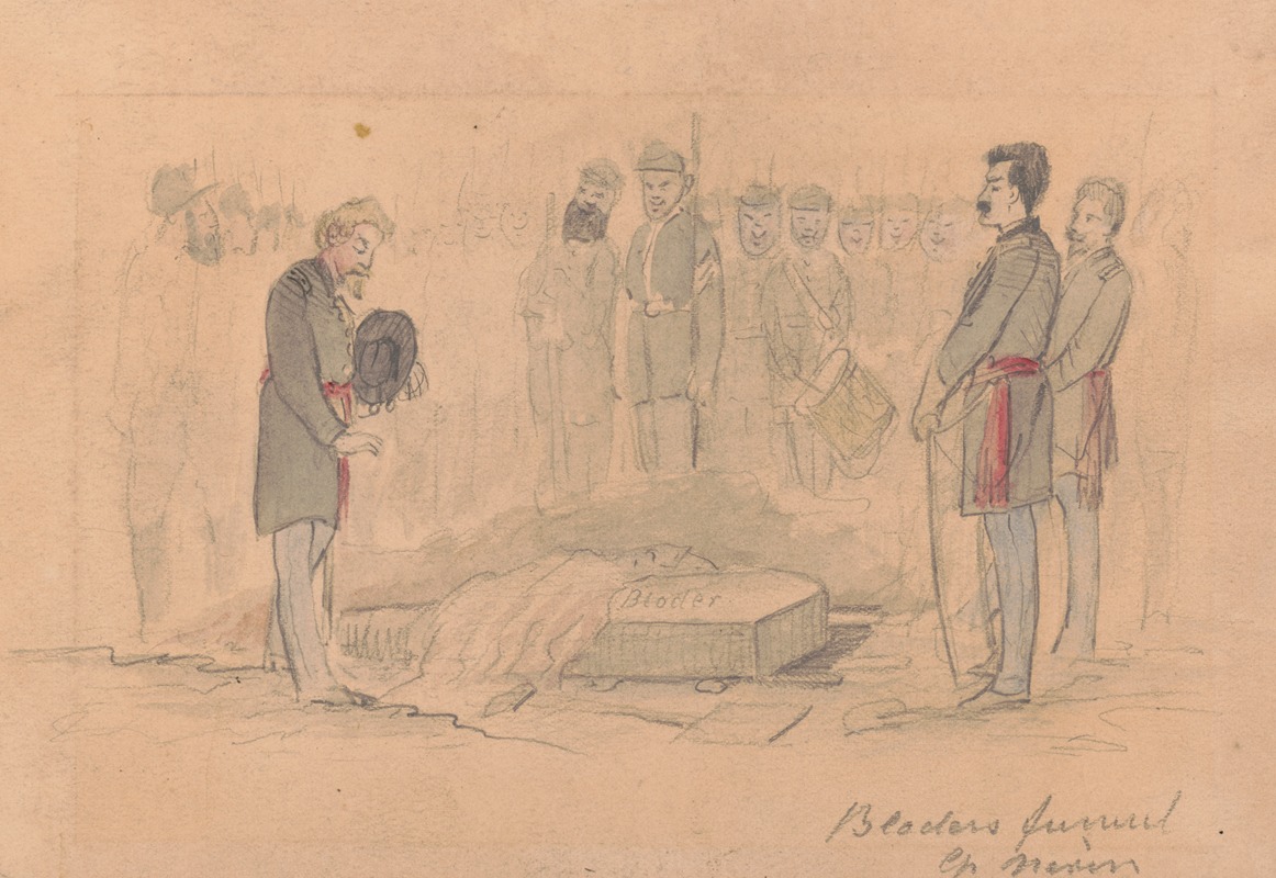 Adolph Metzner - Private Xavier Blodier’s funeral, Camp Nevin, Kentuck