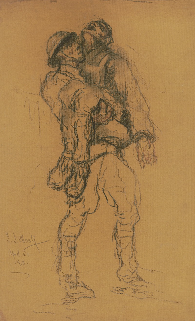 Samuel Johnson Woolf - Soldier Carrying a Wounded Soldier