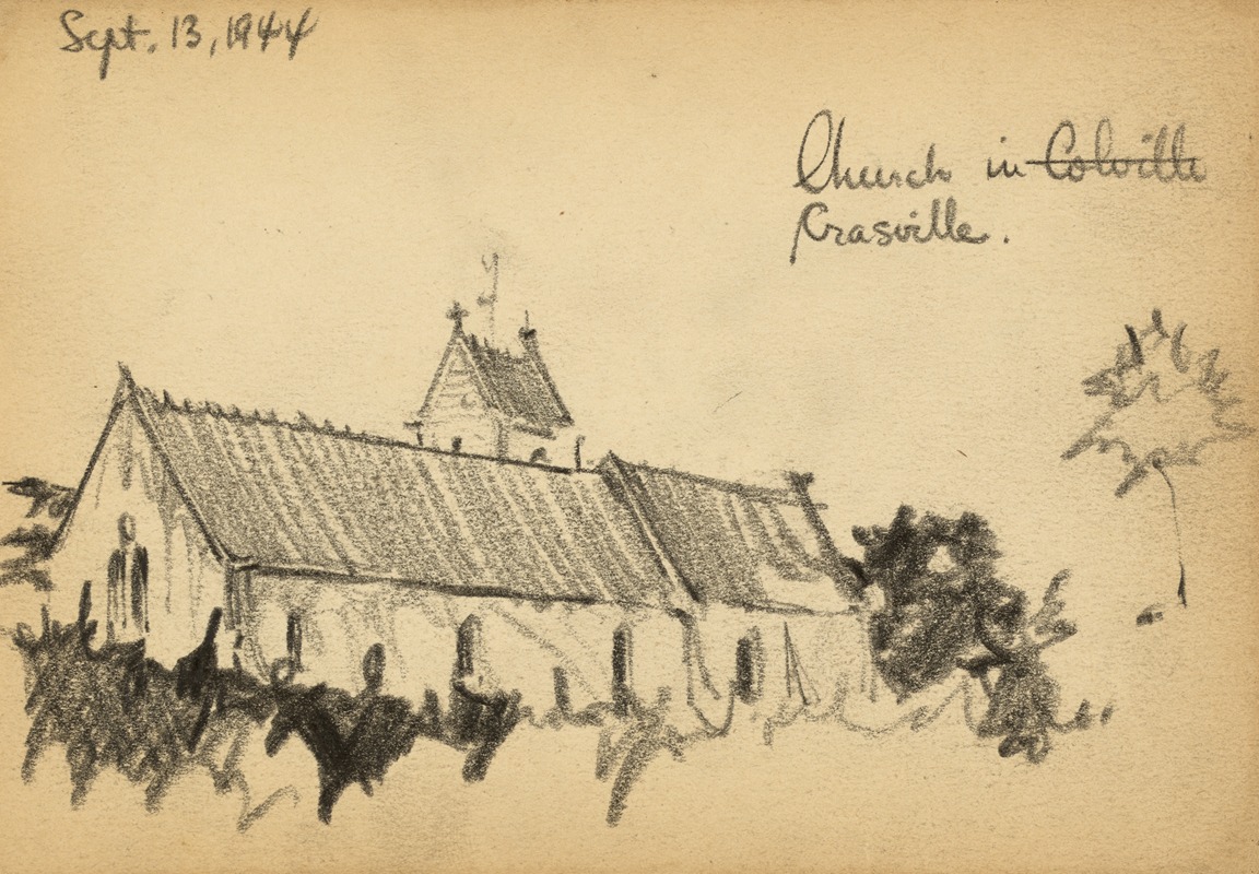 Victor Alfred Lundy - Church in Crasville.