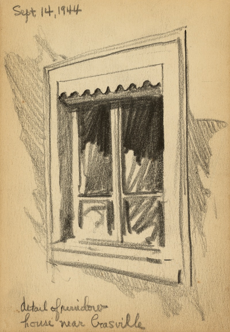 Victor Alfred Lundy - Detail of window, house near Crasville