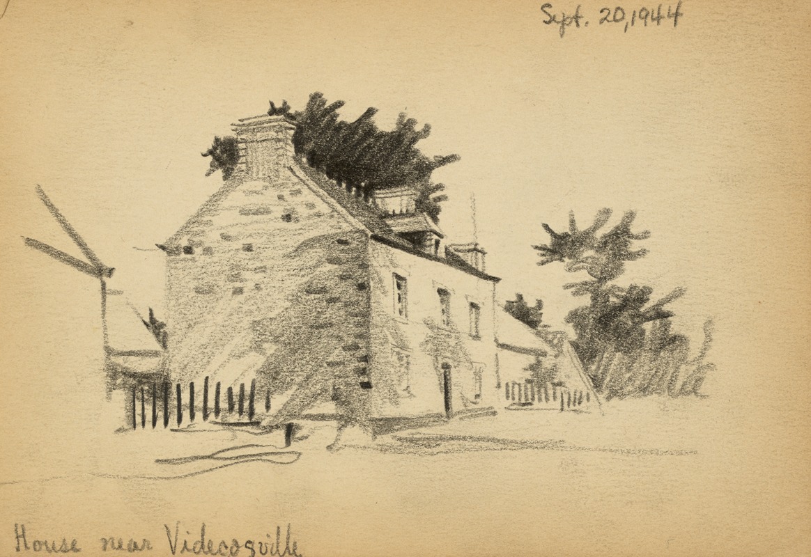 Victor Alfred Lundy - House near Videcosville