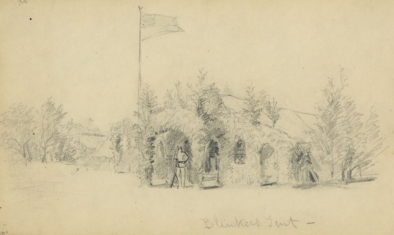 Alfred Rudolph Waud - Blenkers Tent