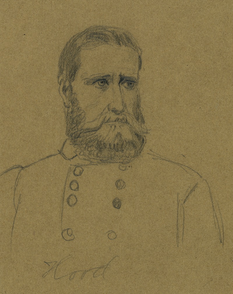 Alfred Rudolph Waud - Confederate General John Bell Hood