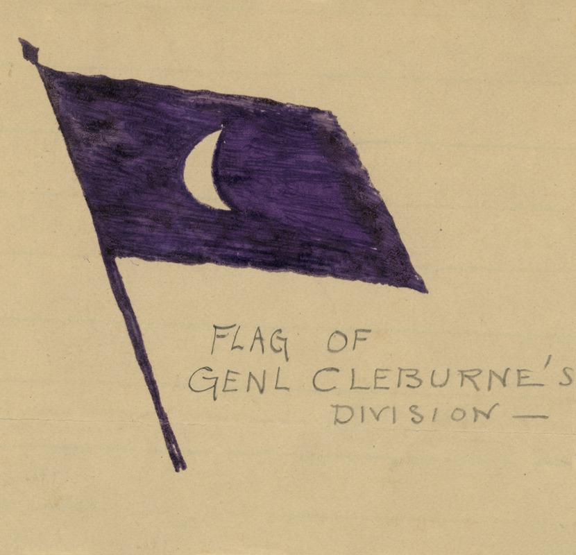 Alfred Rudolph Waud - Flag of Genl Cleburne’s Division