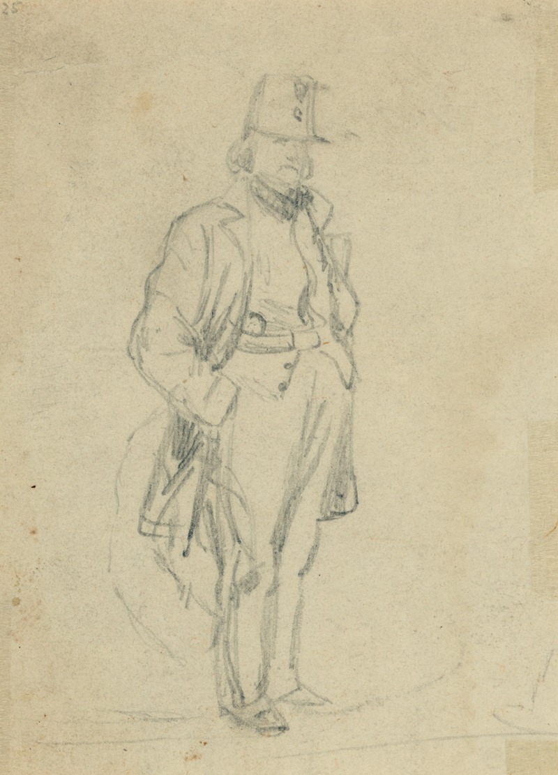 Alfred Rudolph Waud - Full-length sketch of officer