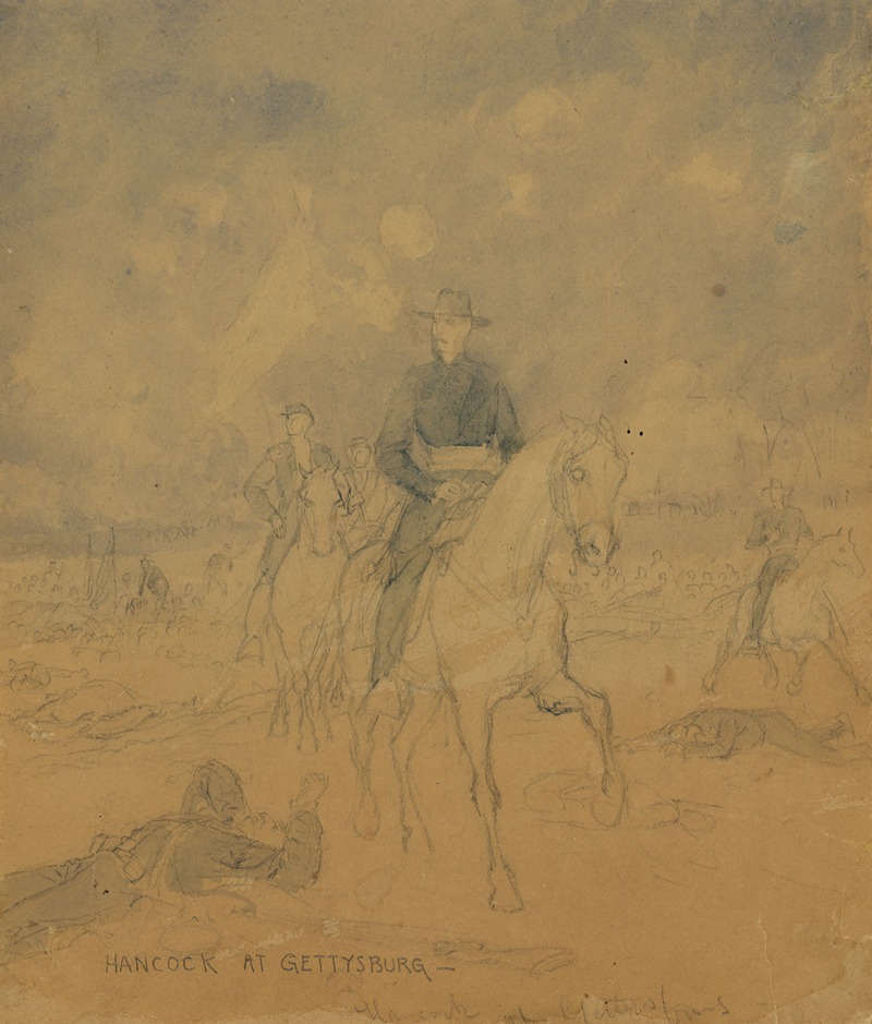 Alfred Rudolph Waud - Hancock at Gettysburg