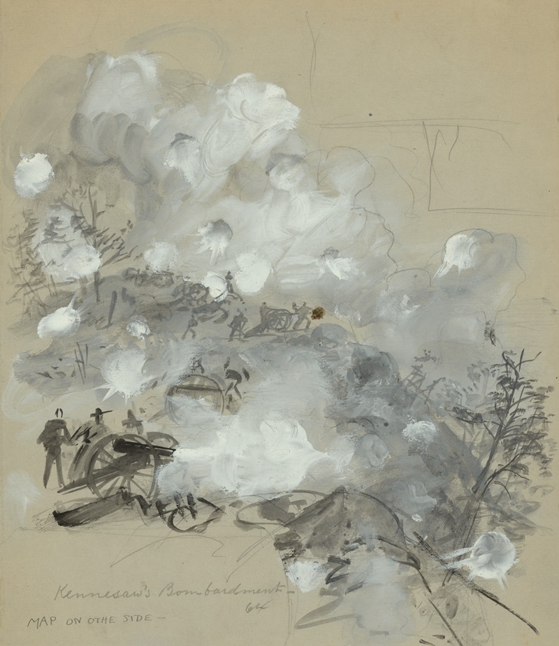 Alfred Rudolph Waud - Kennesaw’s Bombardment