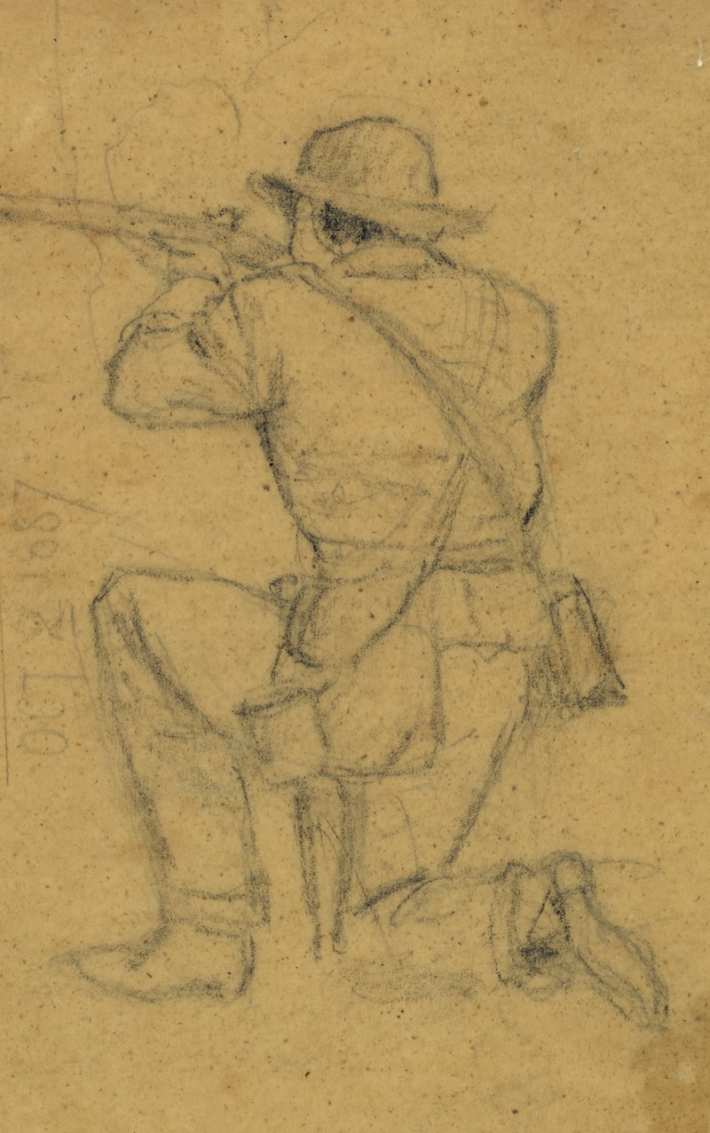 Alfred Rudolph Waud - Kneeling rifleman