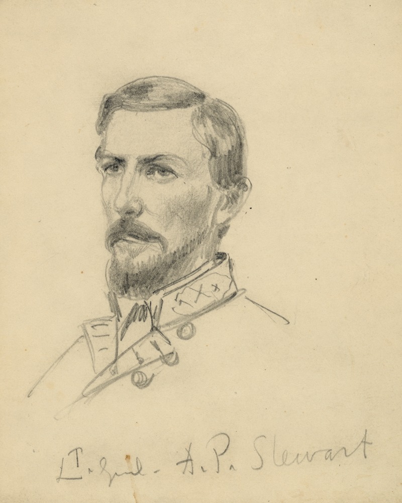 Alfred Rudolph Waud - Lt. Genl. A.P. Stewart