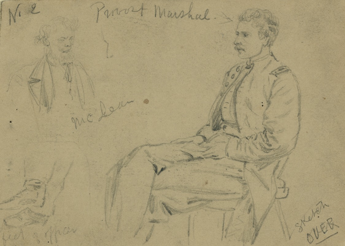 Alfred Rudolph Waud - Portraits of Provost Marshal, McLean