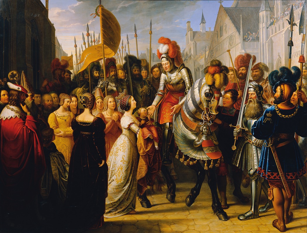Anton Petter - Emperor Maximilian I enters Ghent