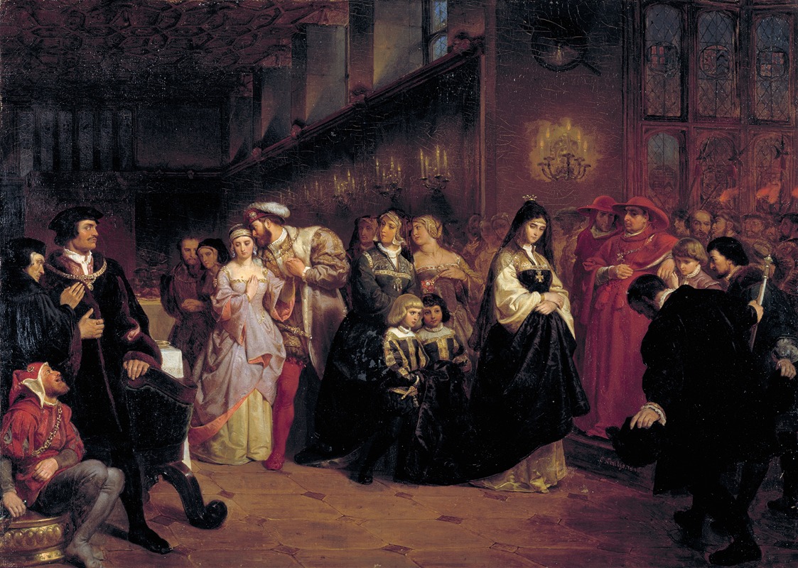 Emanuel Gottlieb Leutze - The Courtship of Anne Boleyn