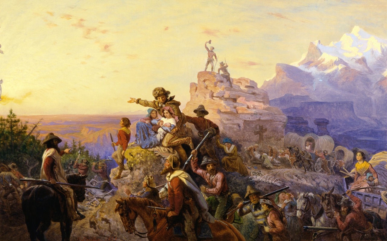 Emanuel Gottlieb Leutze - Westward the Course of Empire Takes Its Way (mural study, U.S. Capitol)