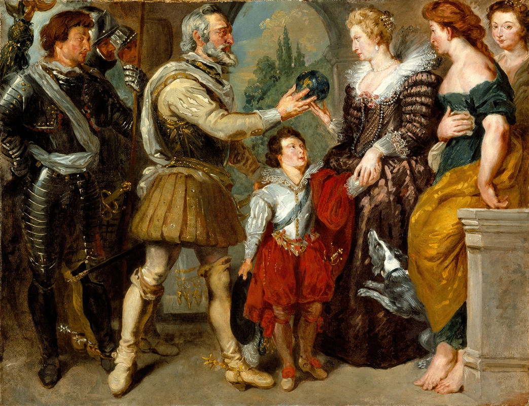 Eugène Delacroix - Henri IV Conferring the Regency upon Marie de’ Medici