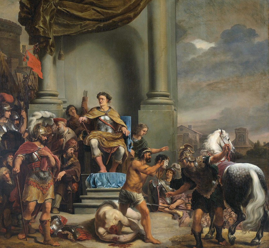 Ferdinand Bol - Consul Titus Manlius Torquatus Orders the Beheading of his Son