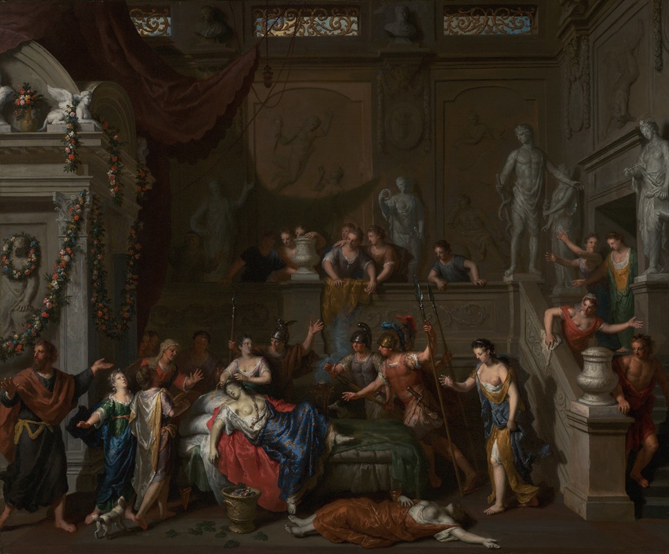 Gerard Hoet - The Death of Cleopatra