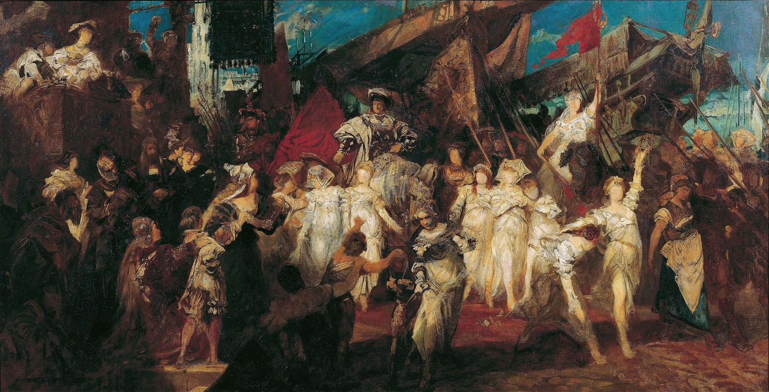 Hans Makart - Charles V enters Antwerp