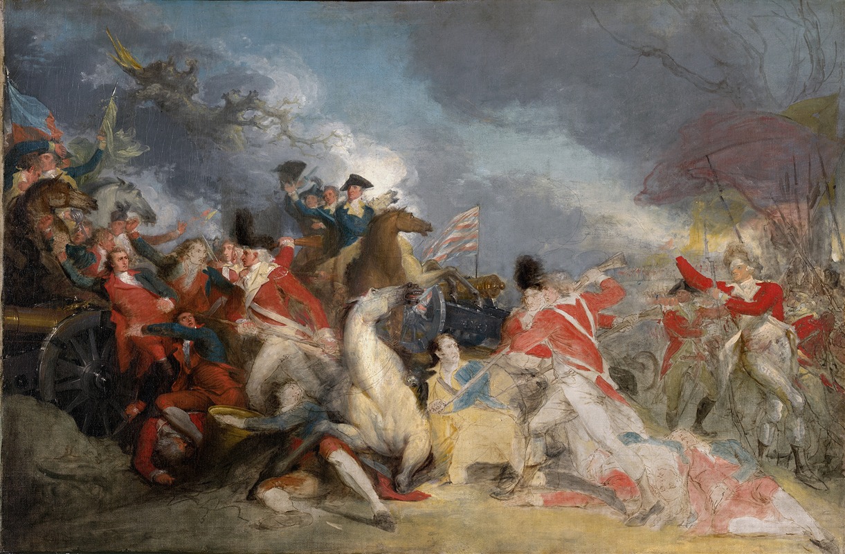 John Trumbull - The Death of General Mercer at the Battle of Princeton, 3 January 1777