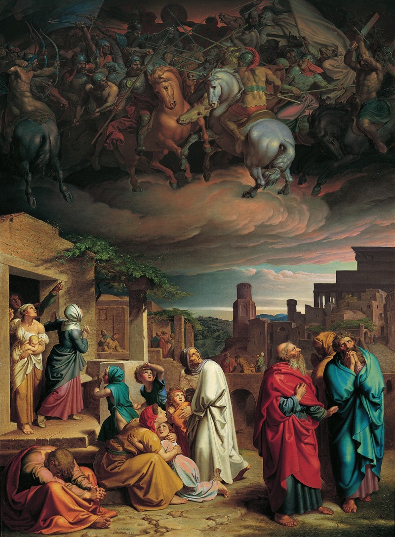Joseph von Führich - Vision of the people of Jerusalem before the conquest of the city by Antiochus IV. Epiphanes