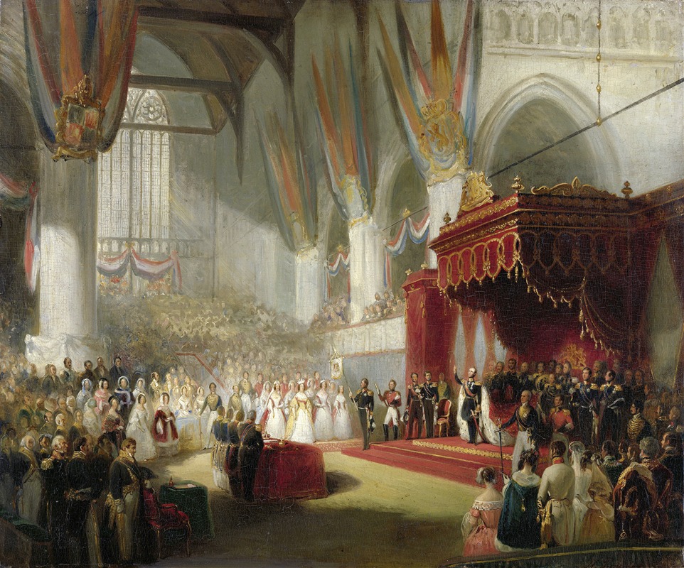 Nicolaas Pieneman - The Inauguration of King William II in the Nieuwe Kerk in Amsterdam on 28 November 1840