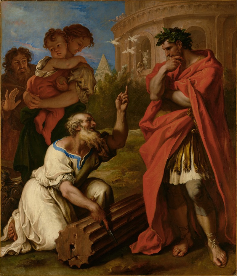 Sebastiano Ricci - Tarquin the Elder Consulting Attus Navius