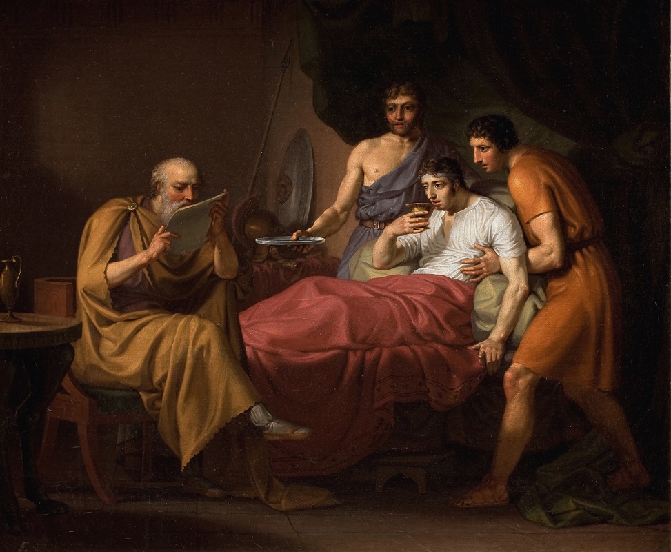 Christoffer Wilhelm Eckersberg - Alexander The Great On His Sickbed