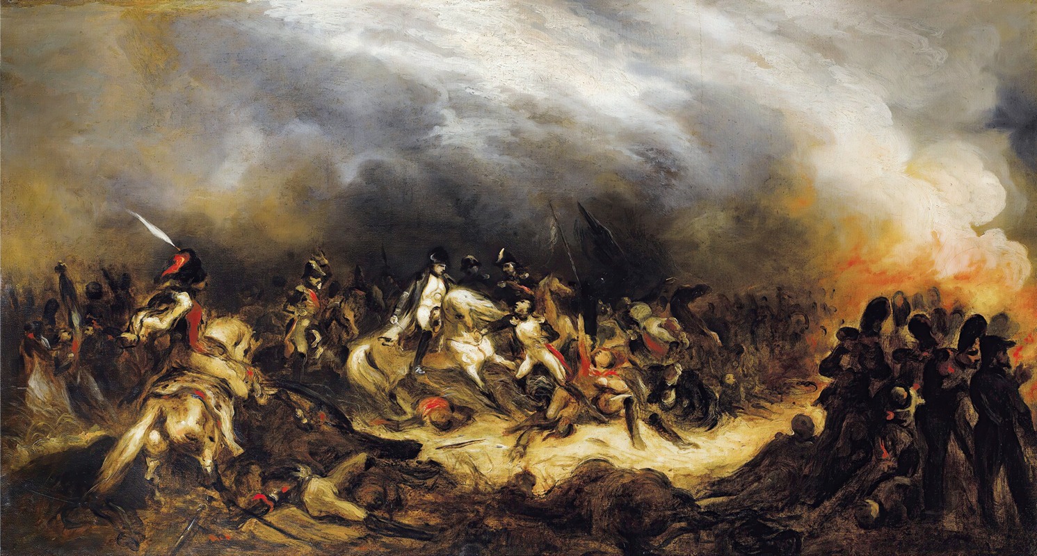 Denis Auguste Marie Raffet - Napoleon In Waterloo