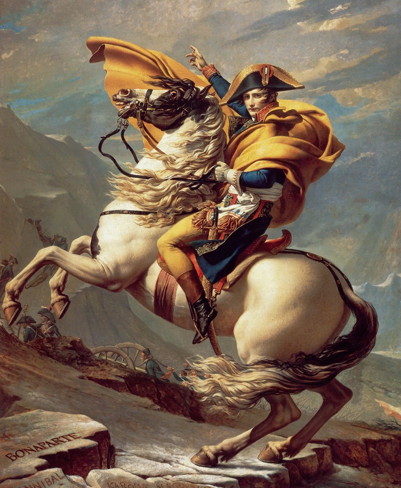 Jacques Louis David - Napoleon Crossing The Alps
