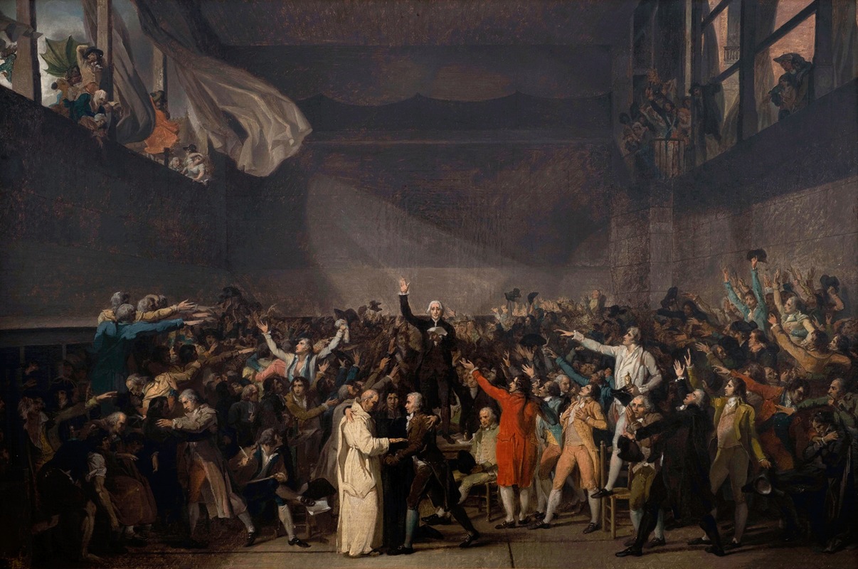 Jacques Louis David - Serment Du Jeu De Paume, Le 20 Juin 1789