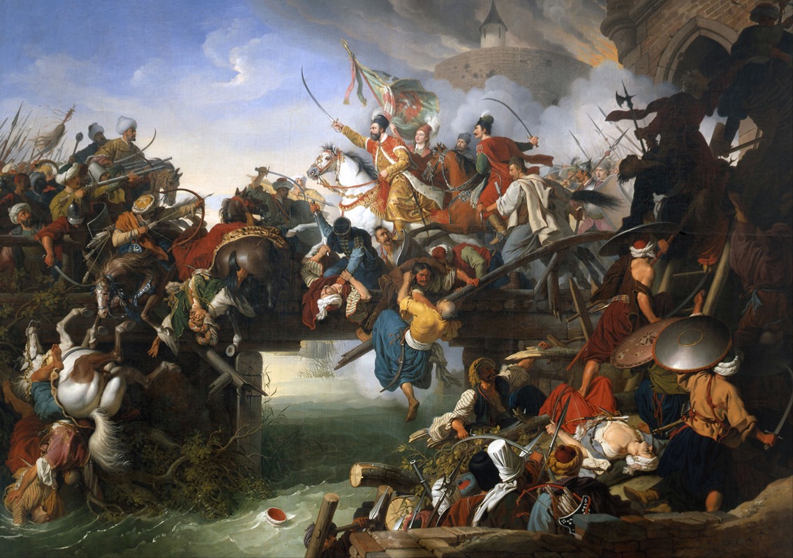 Johann Peter Krafft - Zrínyi’s Charge From The Fortress Of Szigetvár
