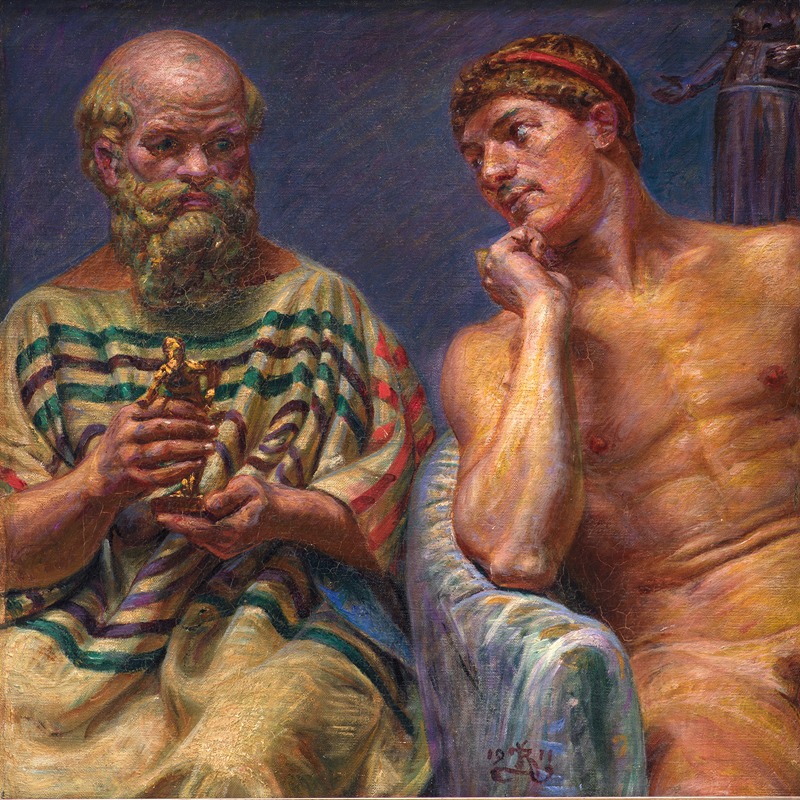Kristian Zahrtmann - Socrates And Alcibiades