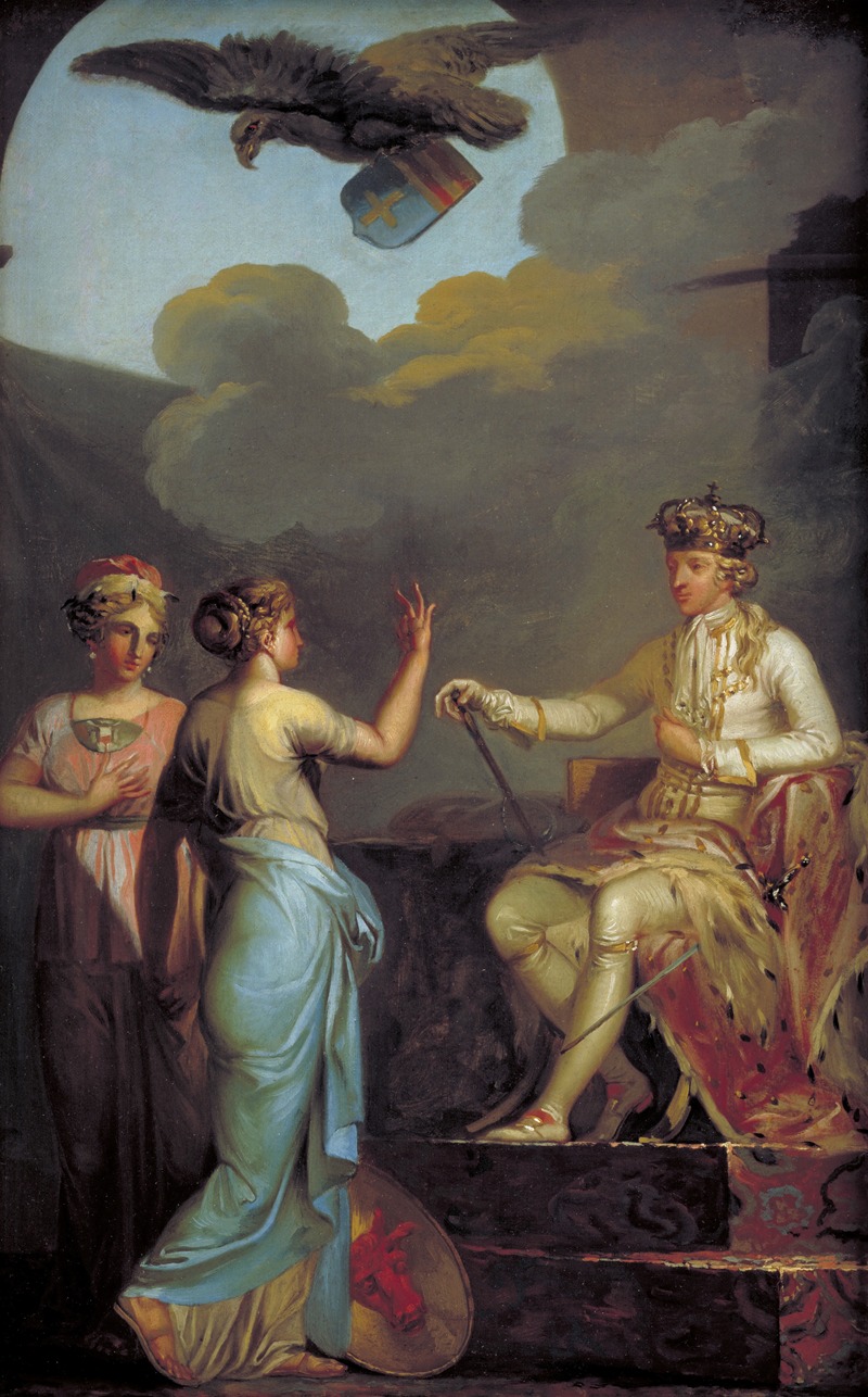 Nicolai Abildgaard - Christian VII Uniting The Ducal With The Royal Part Of Holstein In 1773