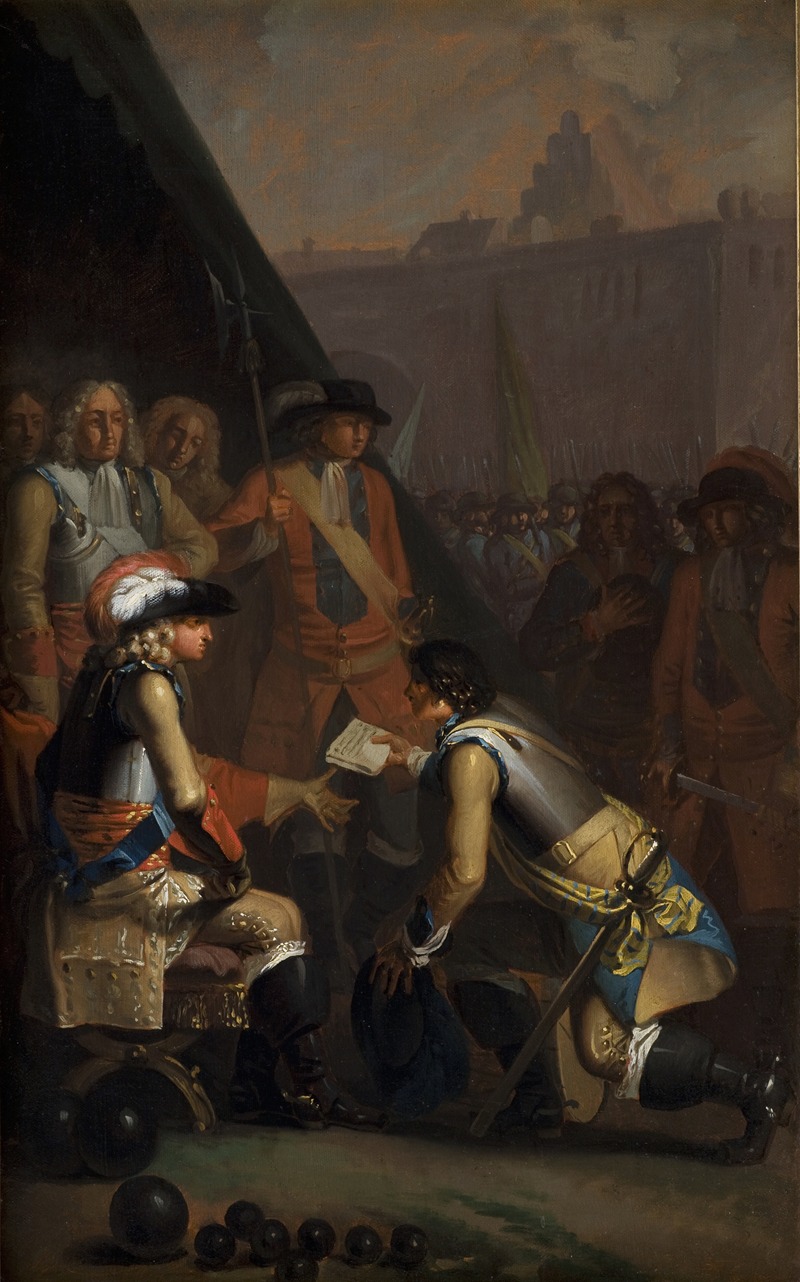 Nicolai Abildgaard - Magnus Stenbock Surrenders The Fortress Of Tønningen To Frederik IV In 1714
