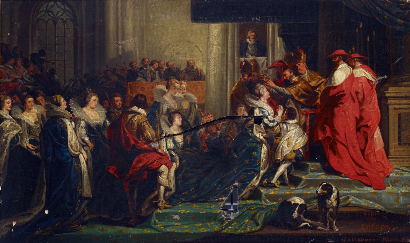 Nils Jakob Olsson Blommér - The Coronation Of Maria De’ Medici