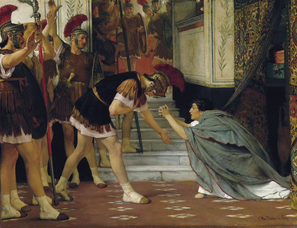 Lawrence Alma-Tadema - Proclaiming Claudius Emperor, Opus XlVIII