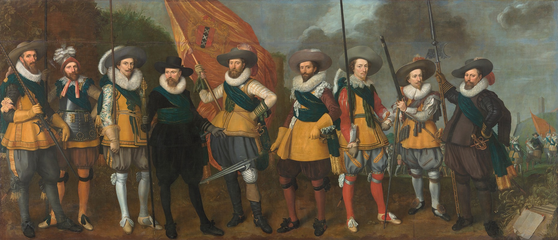 Nicolaes Lastman - Archers of the flag of Captain Abraham Boom and Lieutenant Oetgens van Waveren