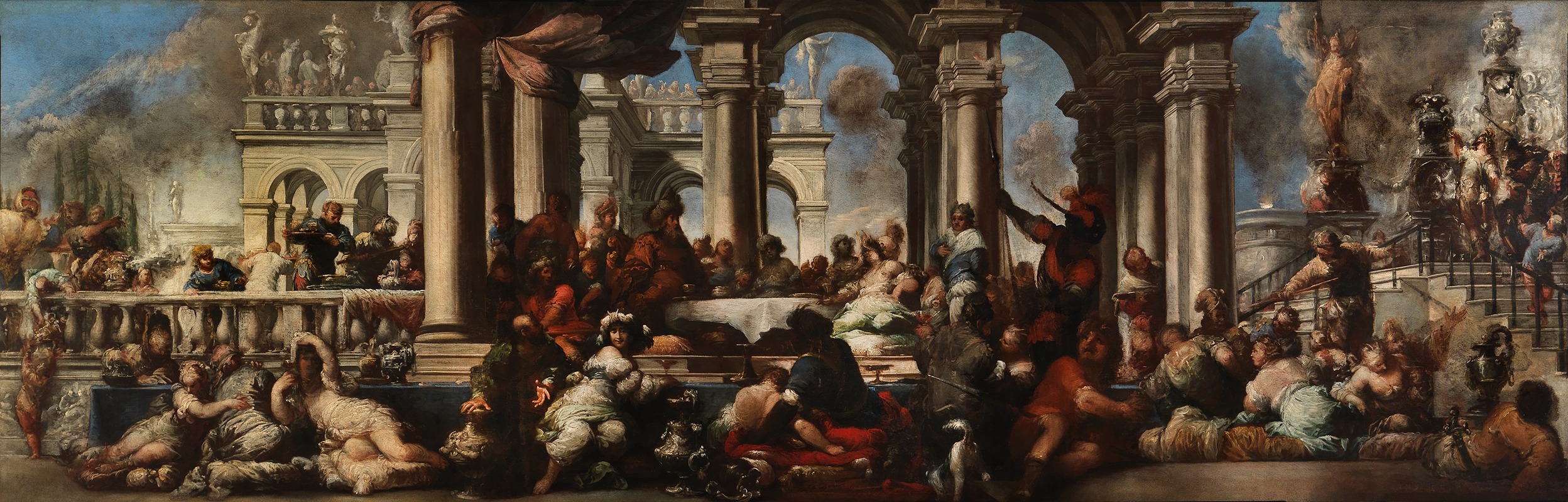 Sebastiano Mazzoni - The Banquet of Cleopatra