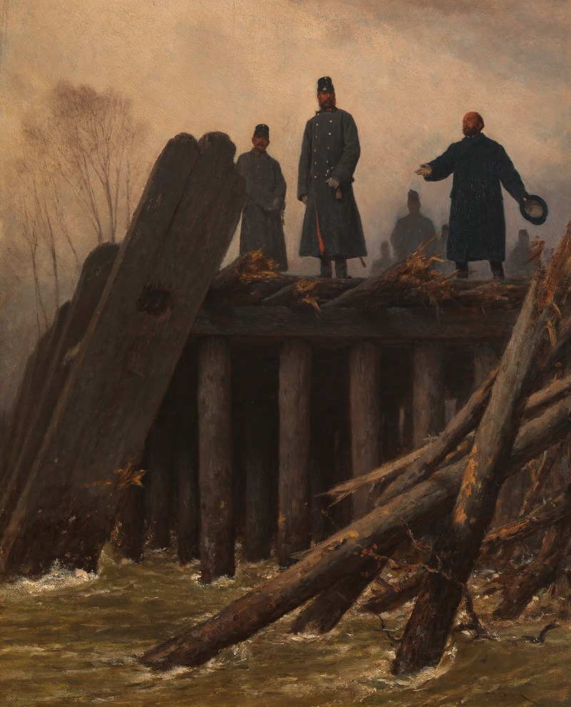 August von Pettenkofen - Die Überschwemmung im Februar 1862