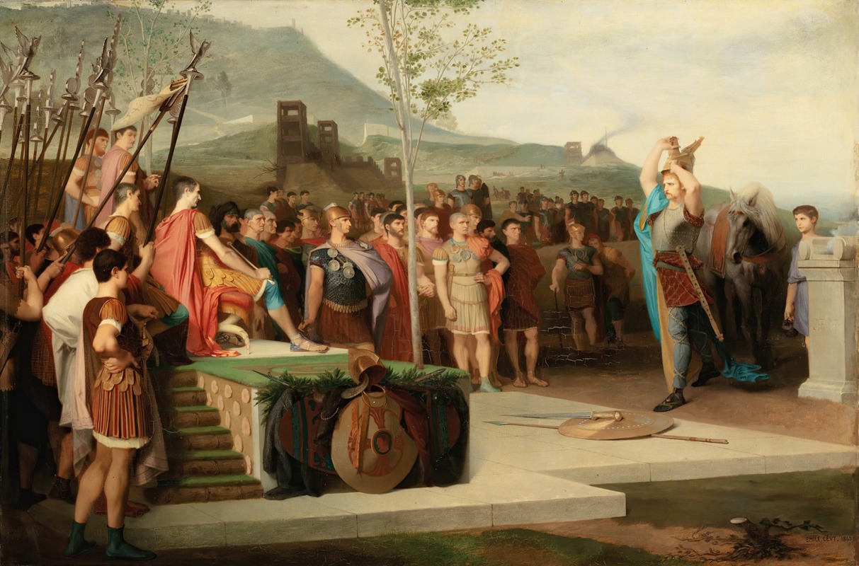 Émile Lévy - Vercingetorix Throws Down His Arms At The Feet Of Julius Caesar