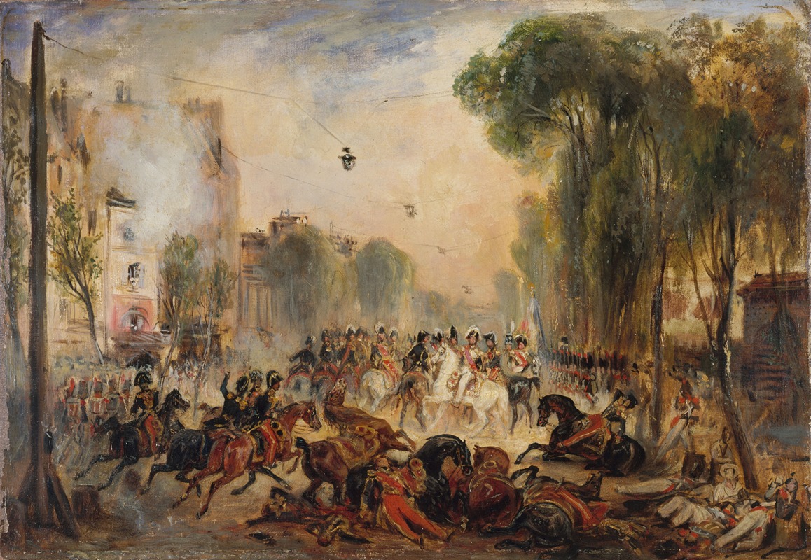 François-Gabriel-Guillaume Lépaulle - L’attentat de Fieschi, boulevard du Temple, 28 juillet 1835