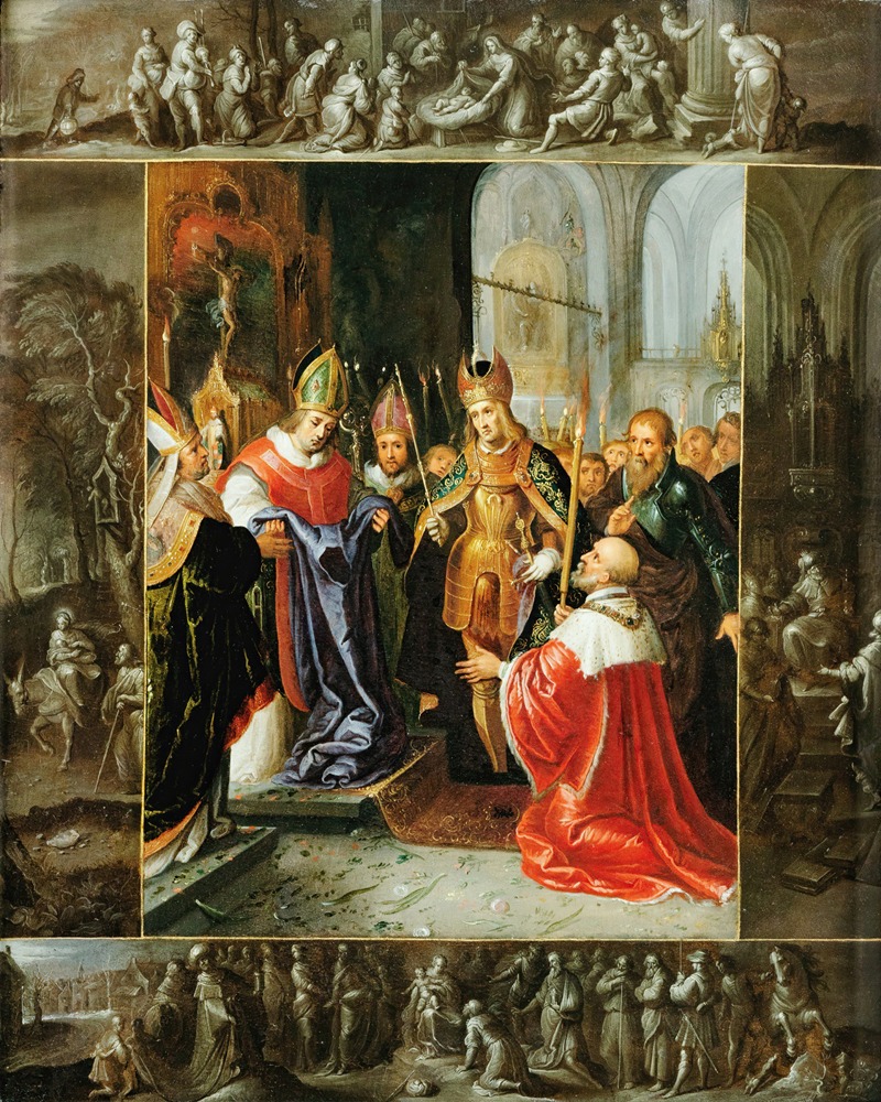 Frans Francken the Younger - The Emperor Charles V Shown The Virgin’s Robes