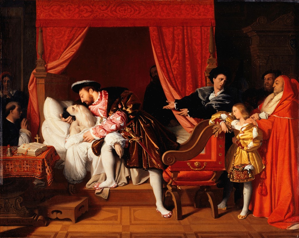 Jean Auguste Dominique Ingres - François Ier reçoit les derniers soupirs de Léonard de Vinci
