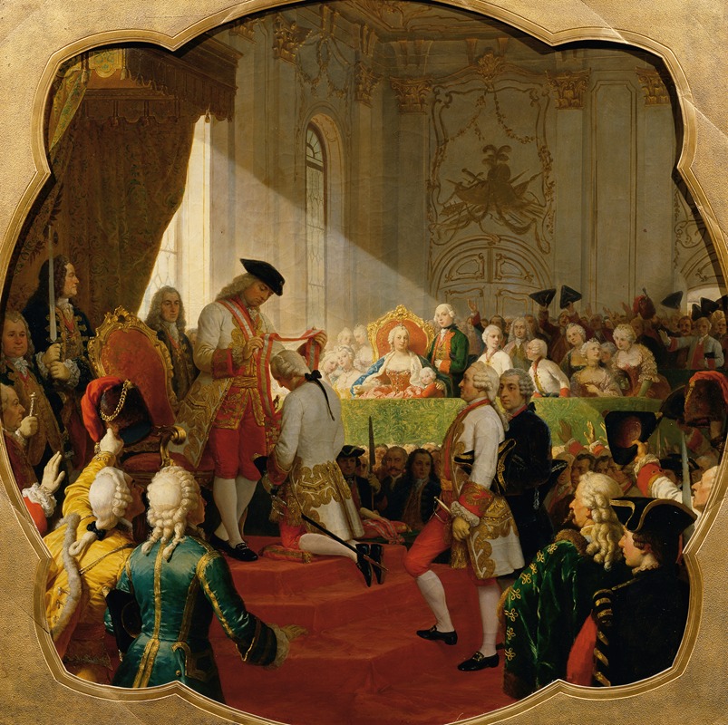 Karl von Blaas - Erste Promotion zum Militär-Maria-Theresien-Orden 1758